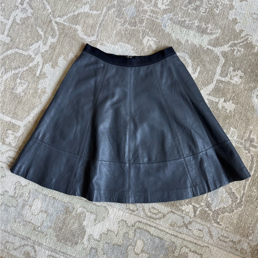 100% Leather Miss Wu by Jason Wu Skirt